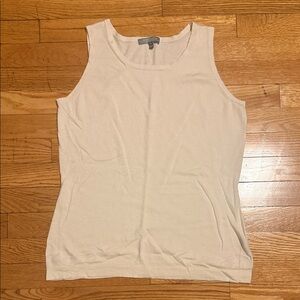 Neiman Marcus Cream Tank Top